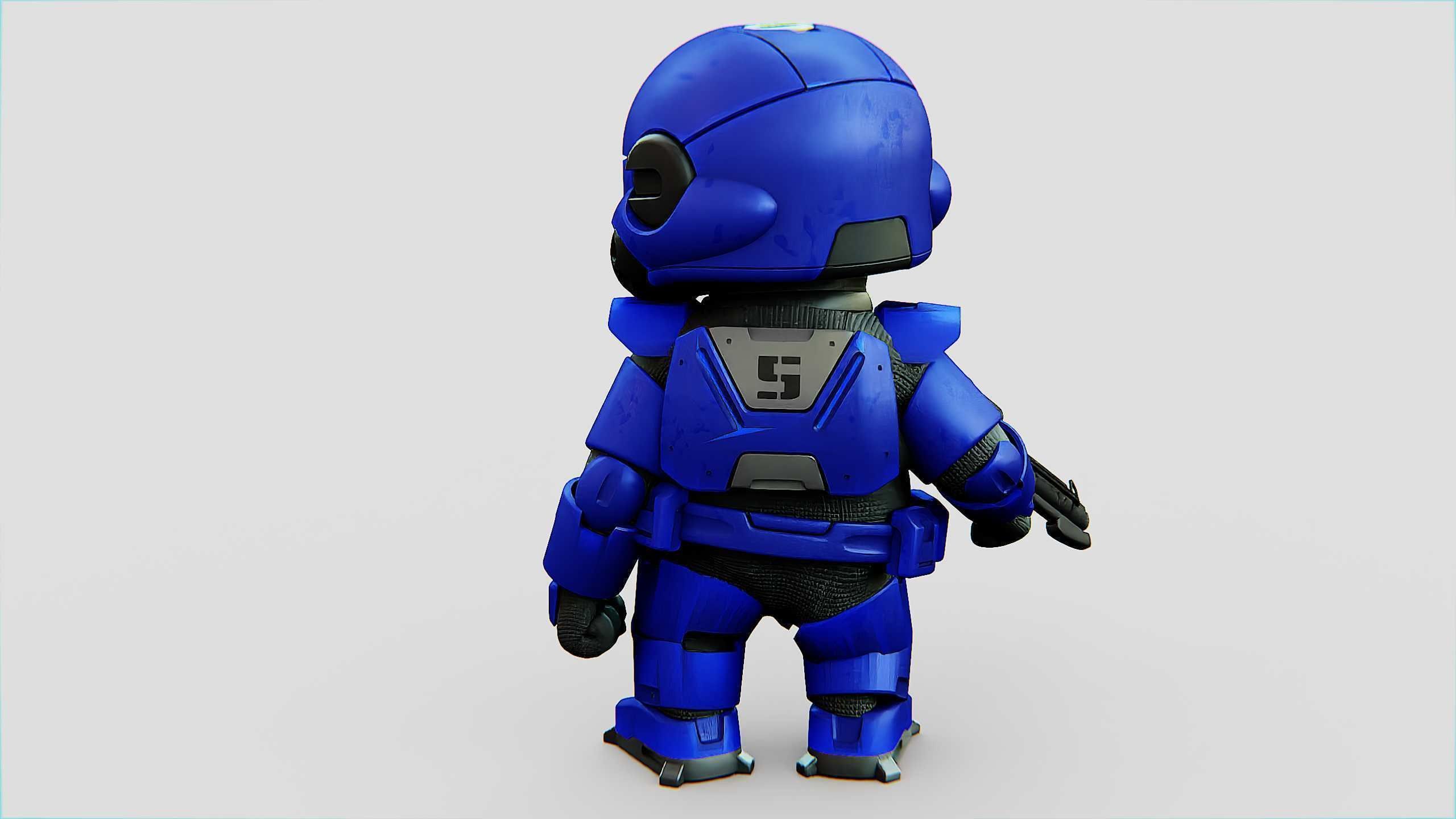 IMPERIAL TROOPER R-C Rigged for Unreal Engine - Unity - MIXAMO 3D model_10