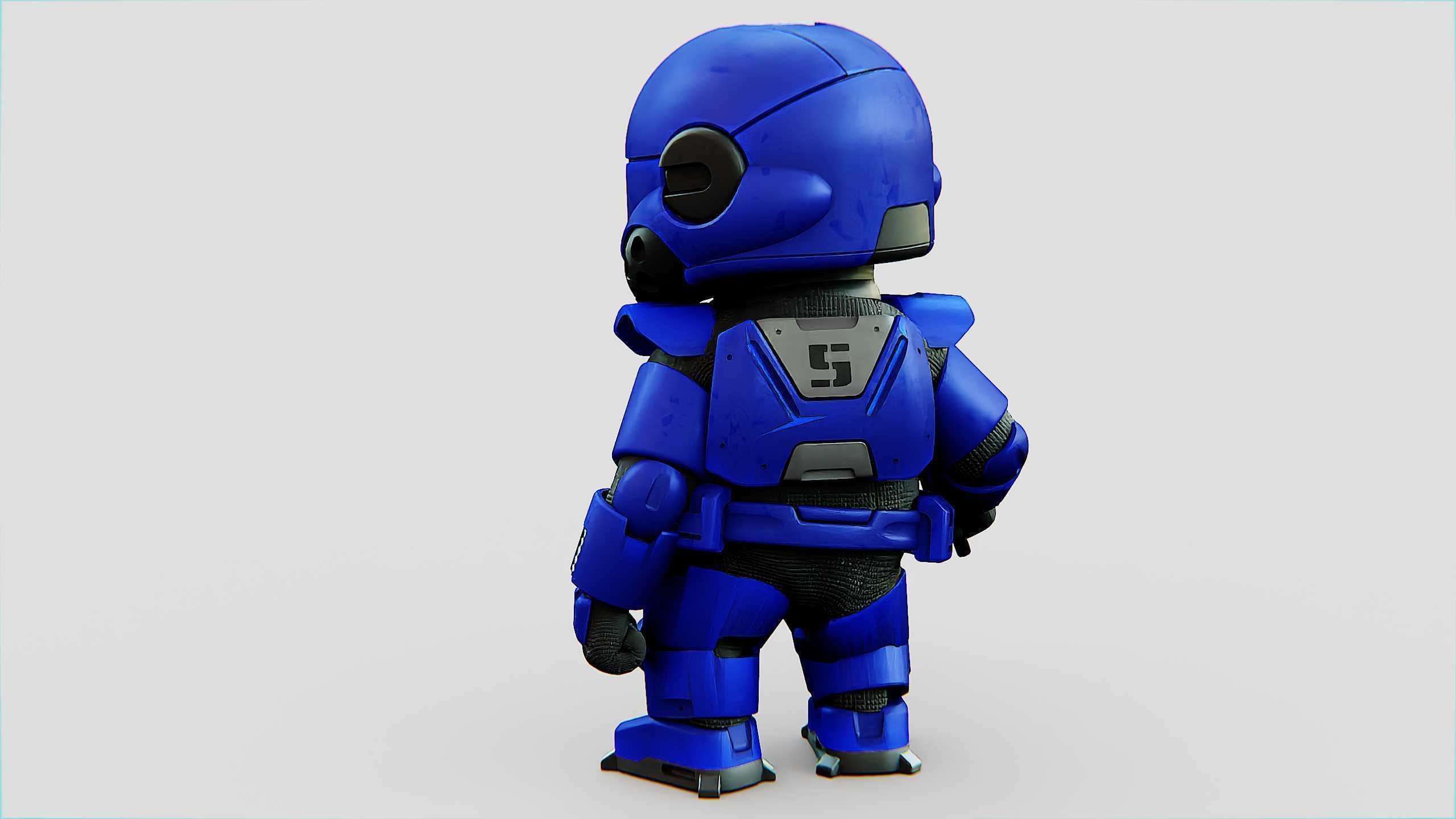 IMPERIAL TROOPER R-C Rigged for Unreal Engine - Unity - MIXAMO 3D model_9