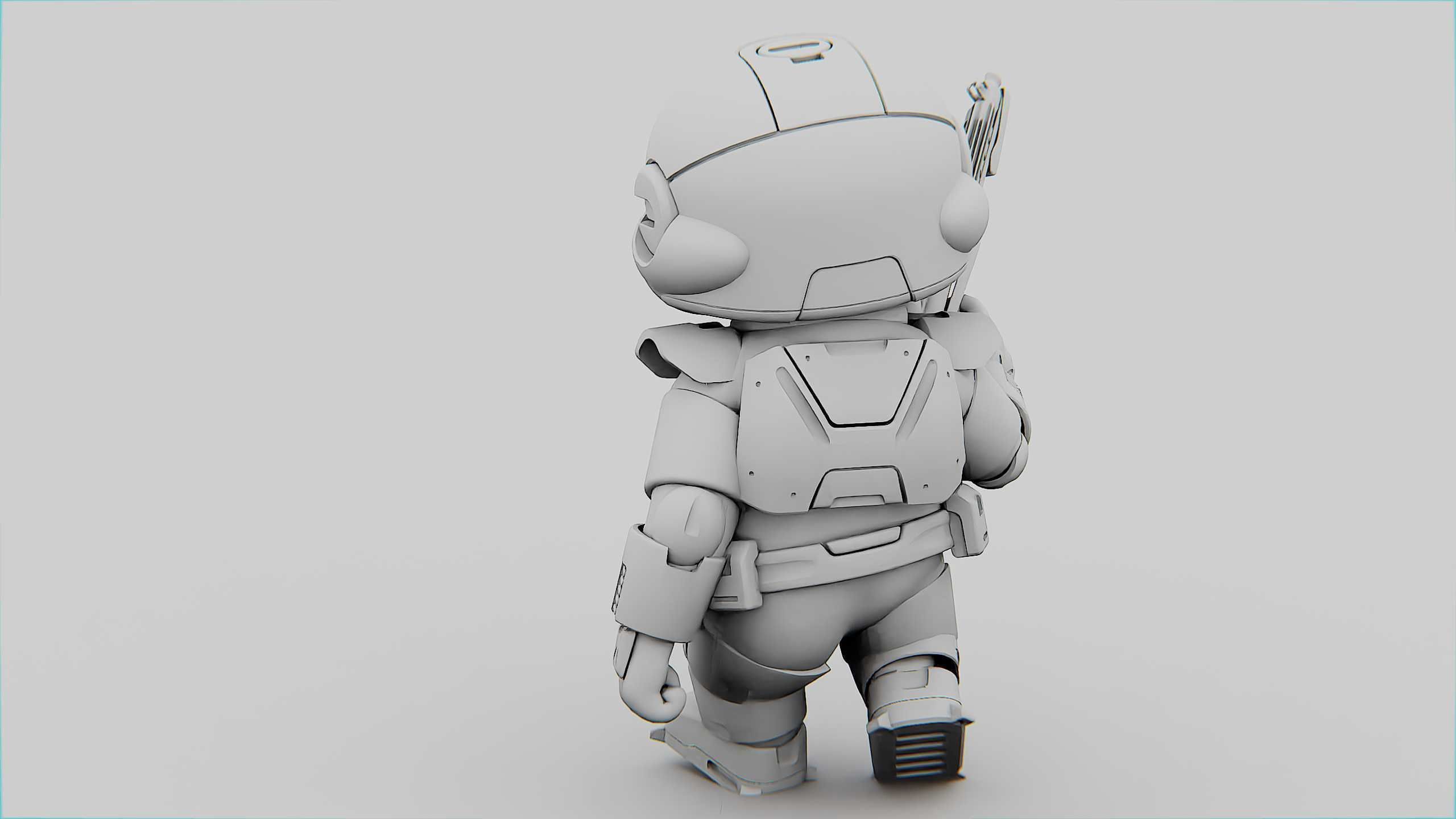 IMPERIAL TROOPER R-C Rigged for Unreal Engine - Unity - MIXAMO 3D model_33