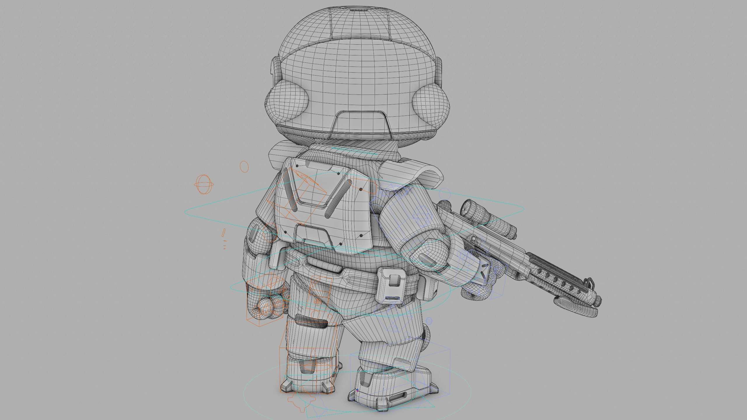 IMPERIAL TROOPER R-C Rigged for Unreal Engine - Unity - MIXAMO 3D model_41