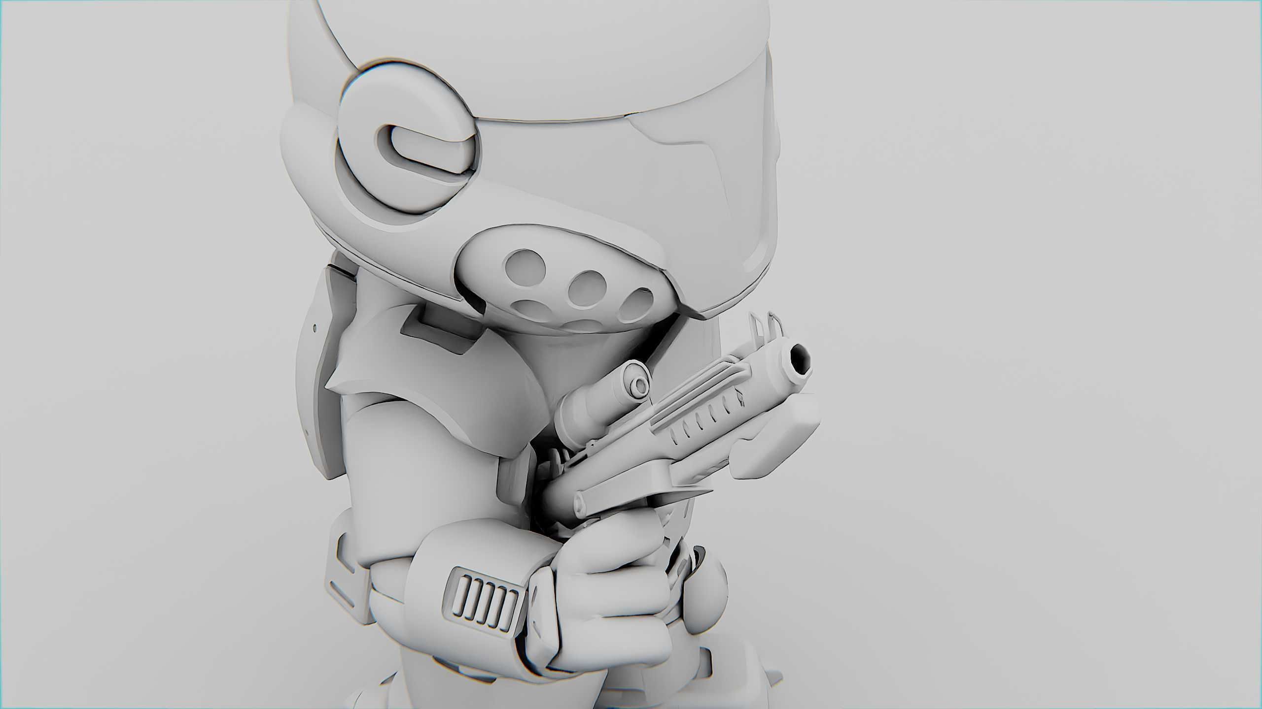 IMPERIAL TROOPER R-C Rigged for Unreal Engine - Unity - MIXAMO 3D model_34