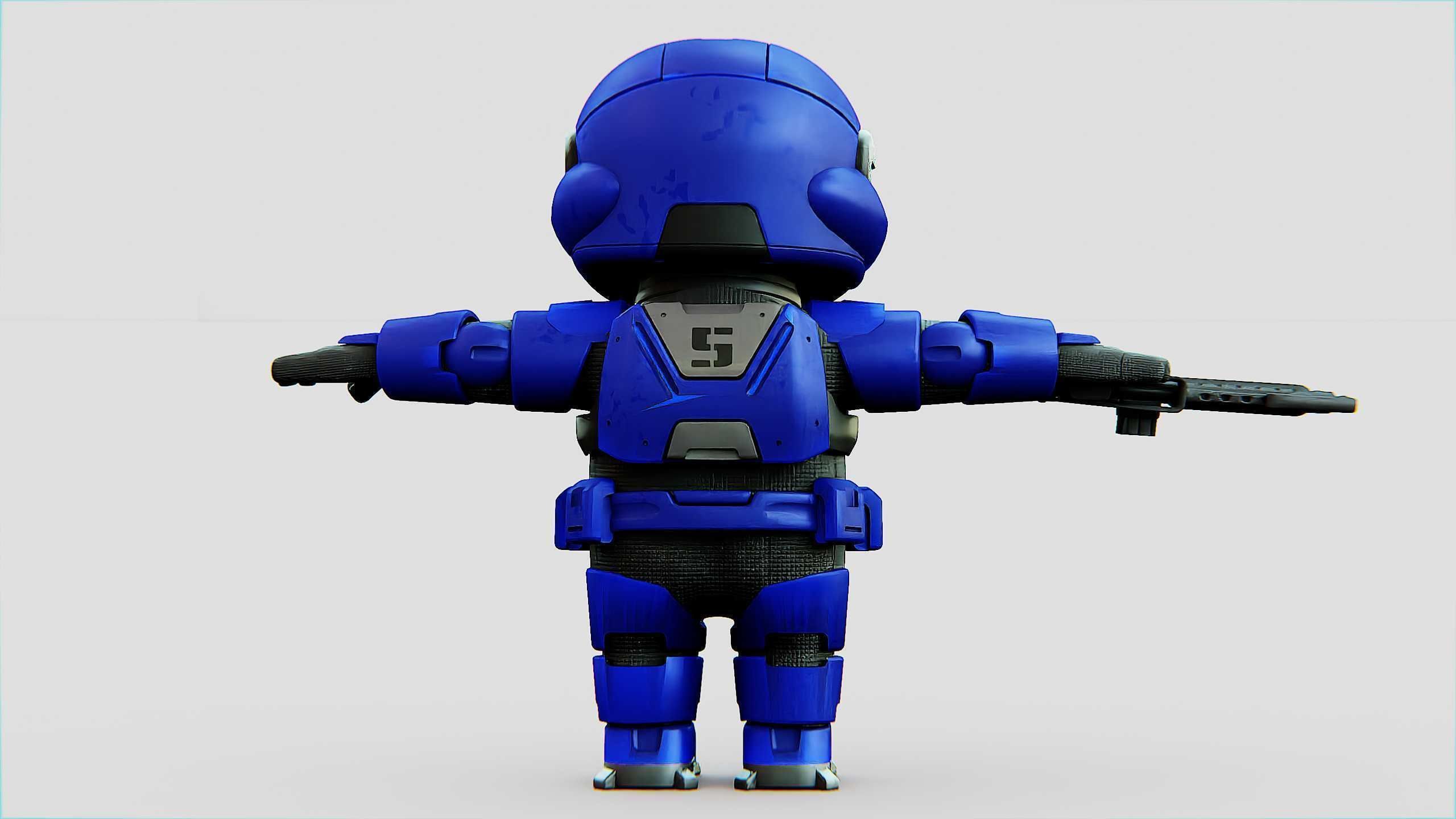 IMPERIAL TROOPER R-C Rigged for Unreal Engine - Unity - MIXAMO 3D model_25