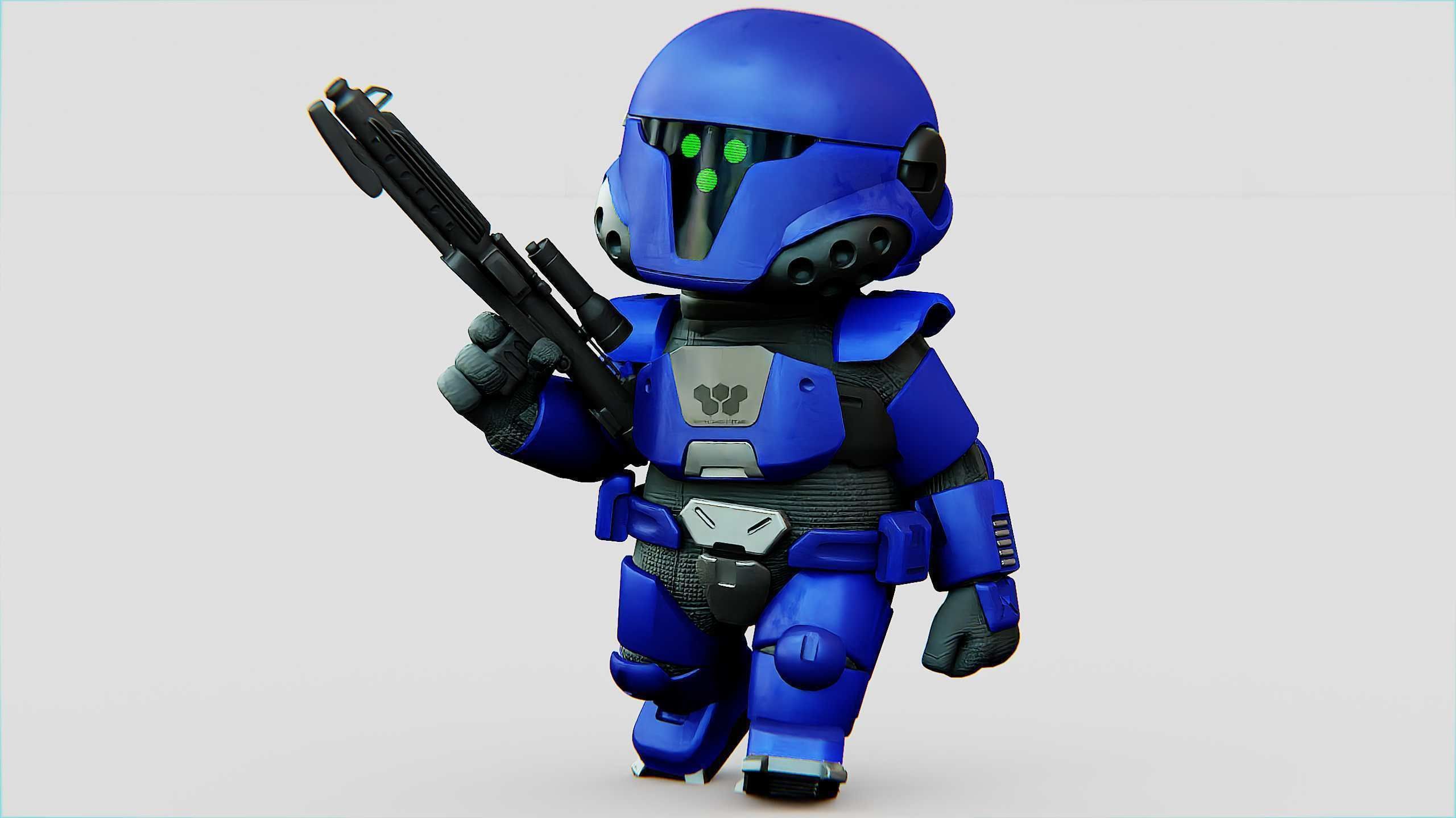 IMPERIAL TROOPER R-C Rigged for Unreal Engine - Unity - MIXAMO 3D model_26