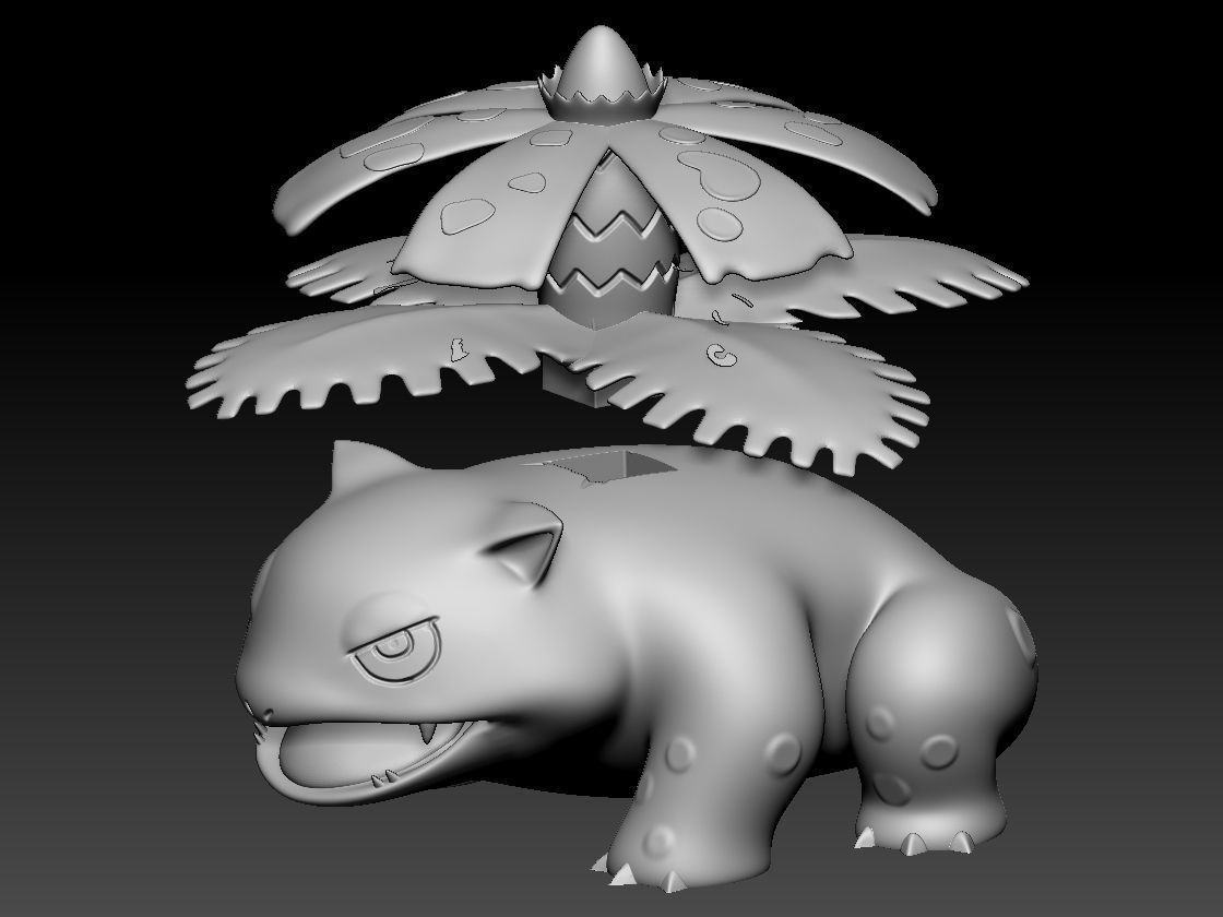 Bulbasaur Line Pack 3D print model_14