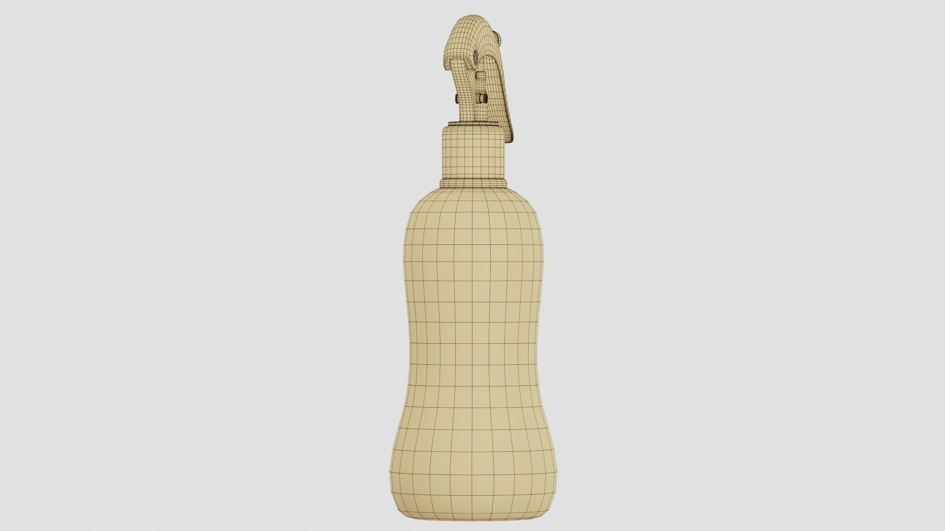 Black Spray Bottle 04 3D model_14