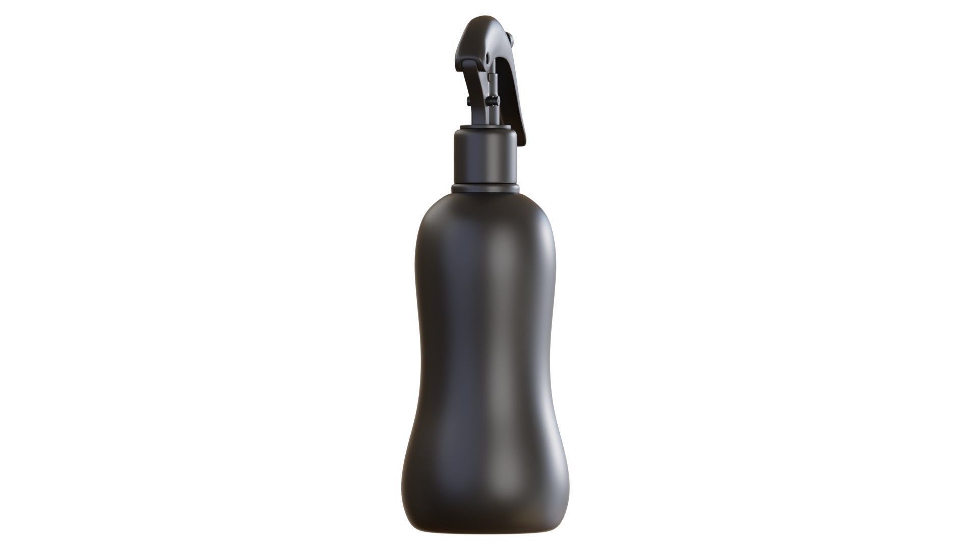 Black Spray Bottle 04 3D model_3