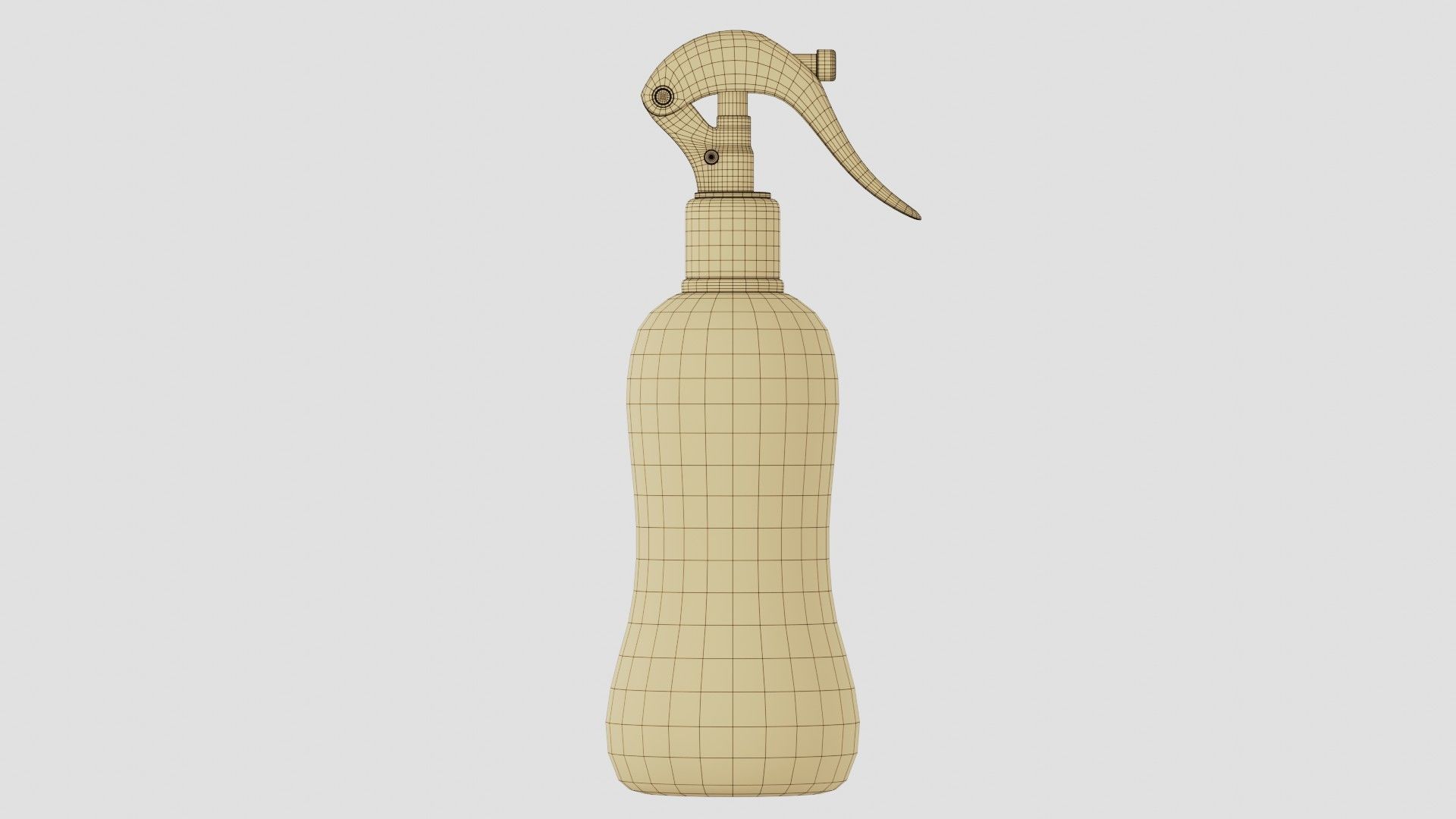 Black Spray Bottle 04 3D model_13