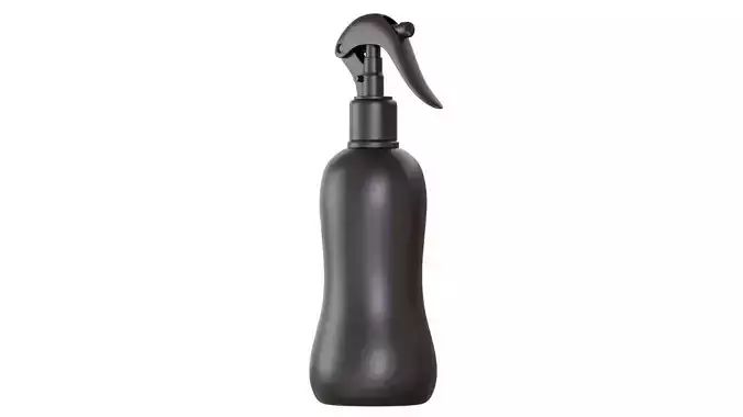 Black Spray Bottle 04 3D model