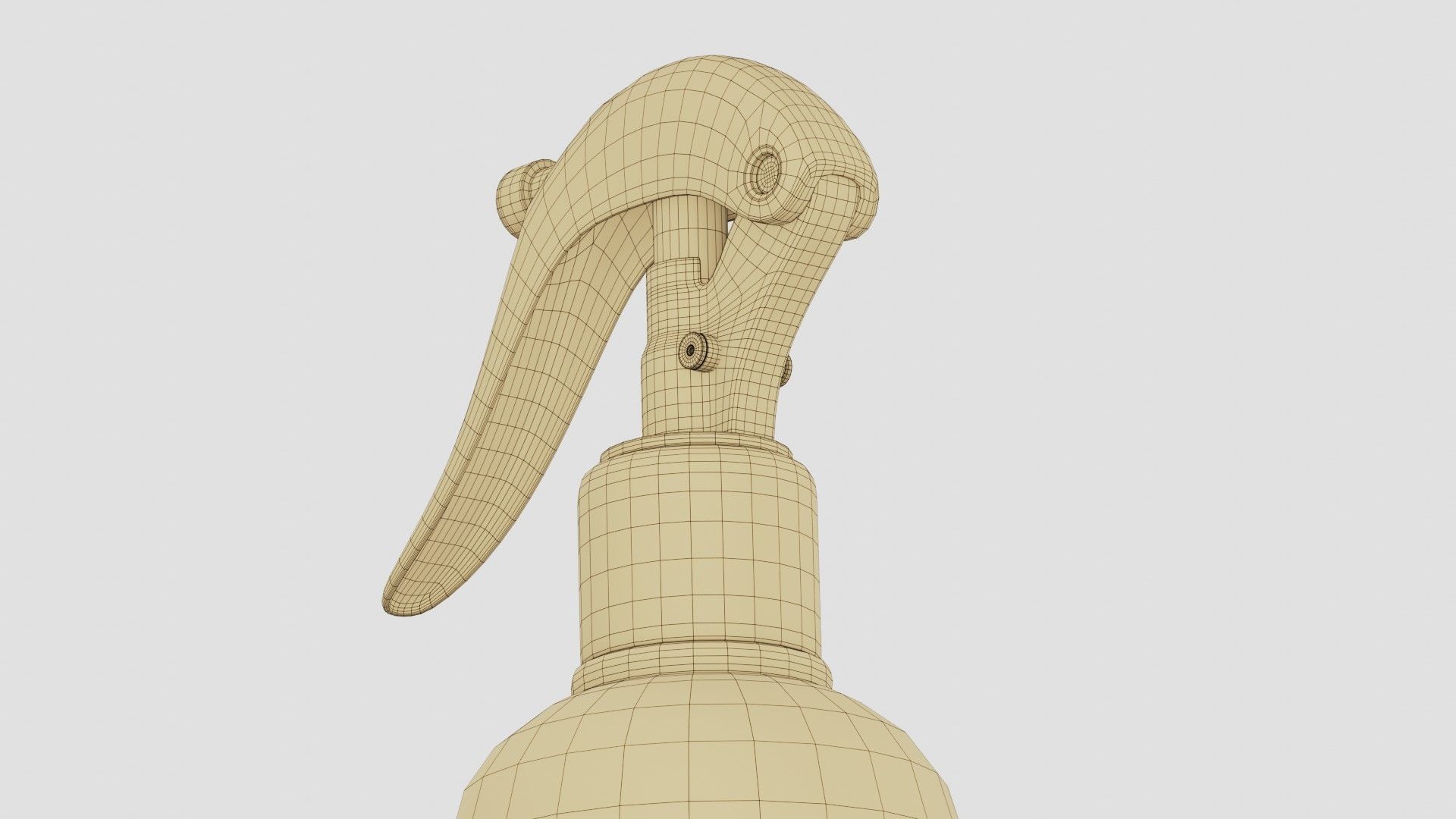 Black Spray Bottle 04 3D model_19