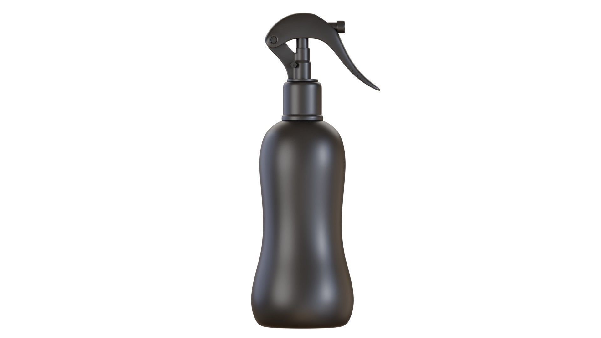 Black Spray Bottle 04 3D model_2