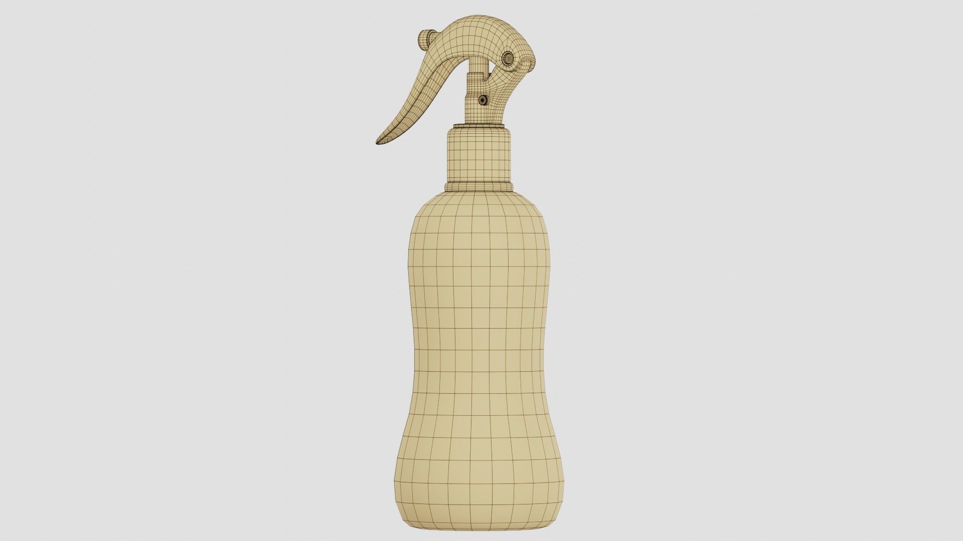 Black Spray Bottle 04 3D model_15