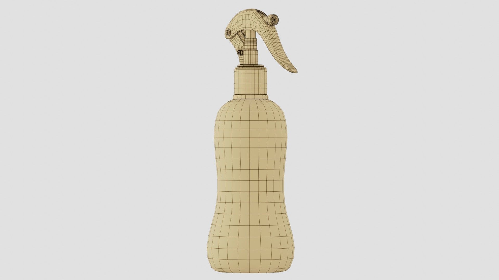 Black Spray Bottle 04 3D model_11