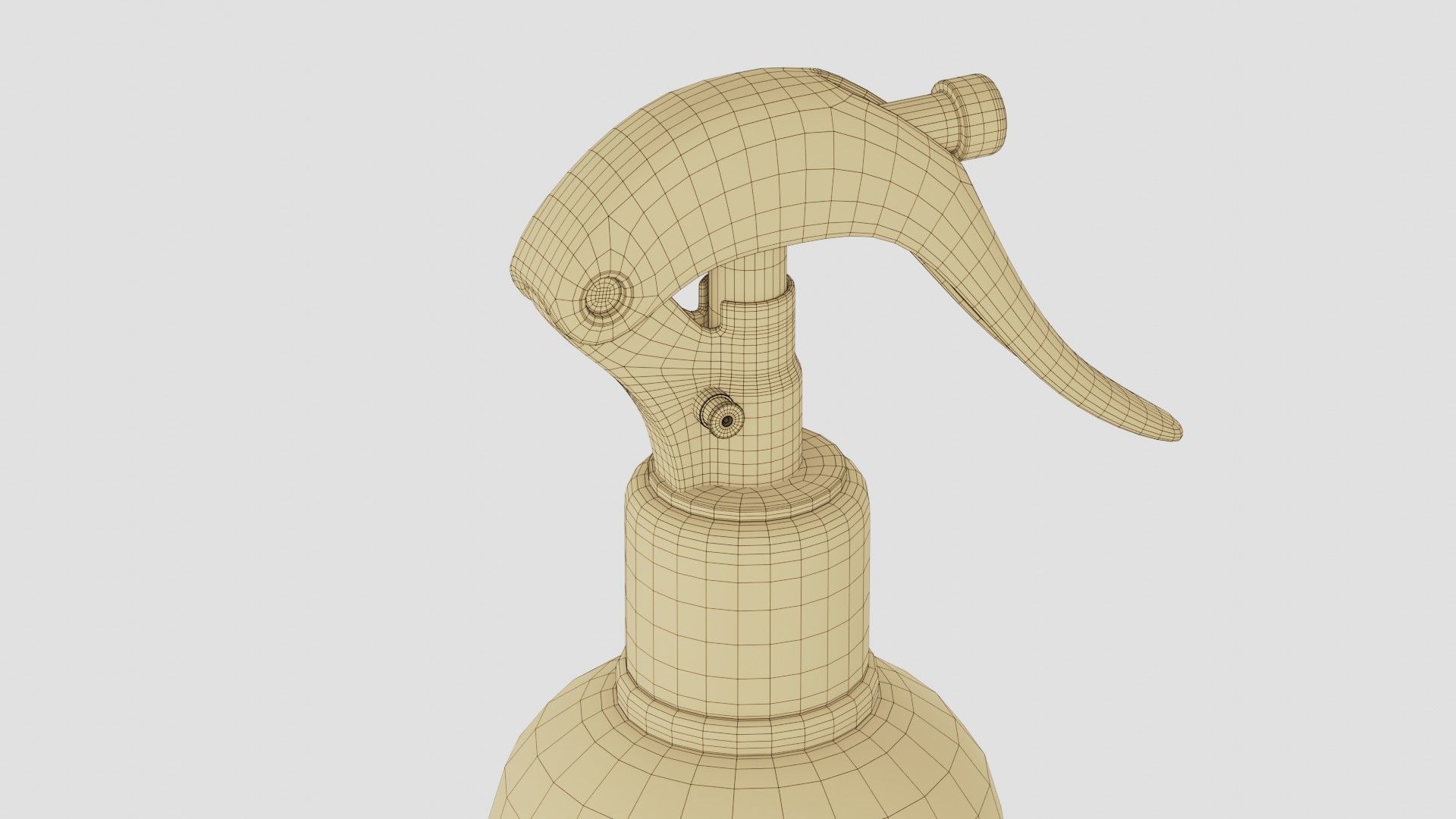 Black Spray Bottle 04 3D model_17