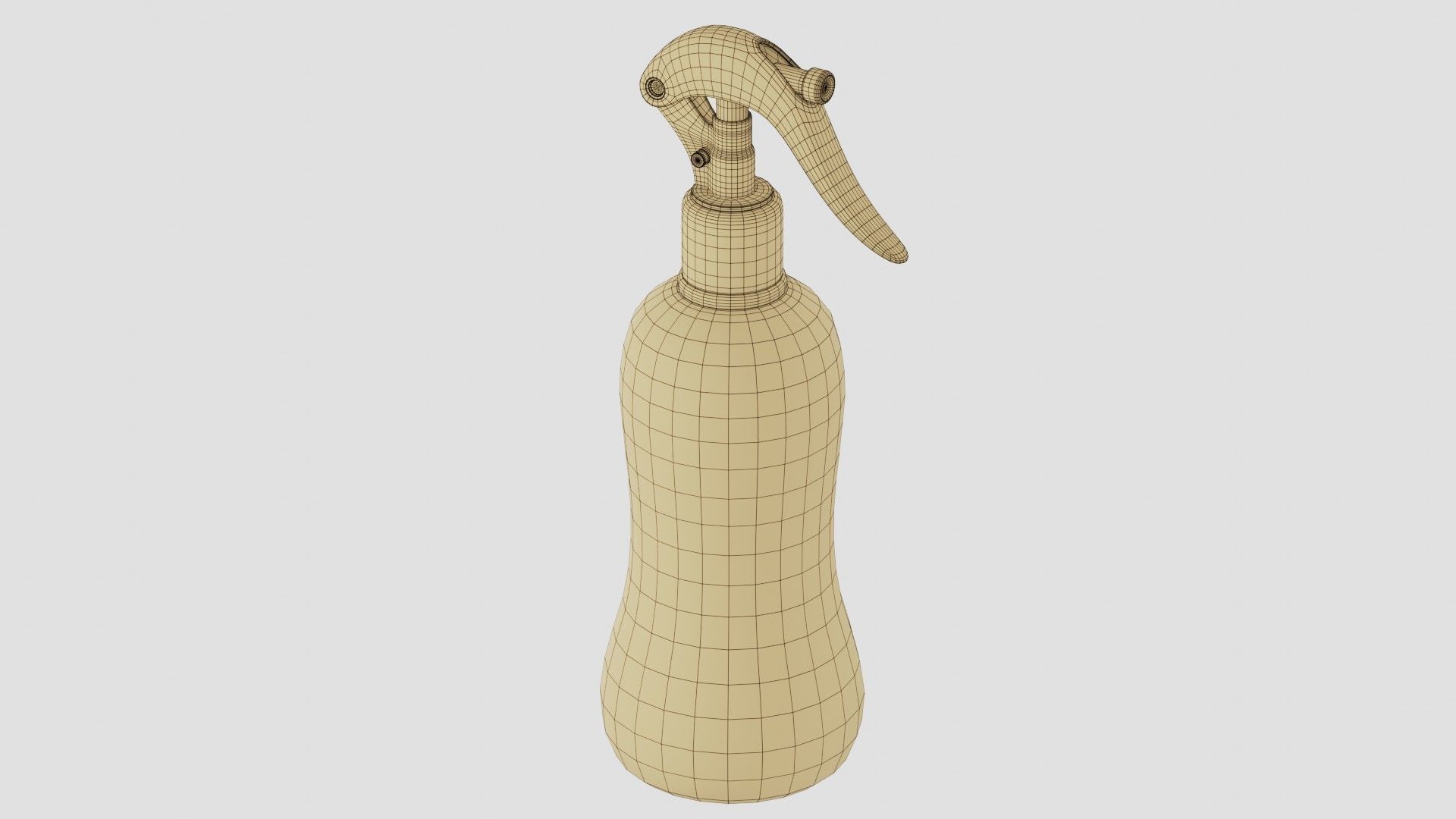 Black Spray Bottle 04 3D model_16