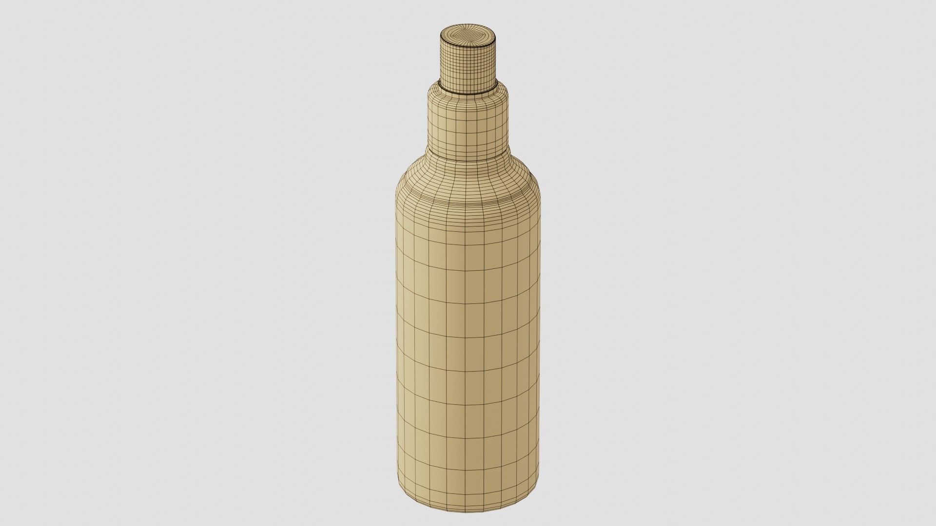 Black Spray Bottle 05 3D model_9
