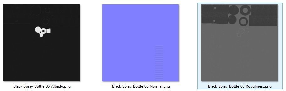 Black Spray Bottle 06 3D model_13