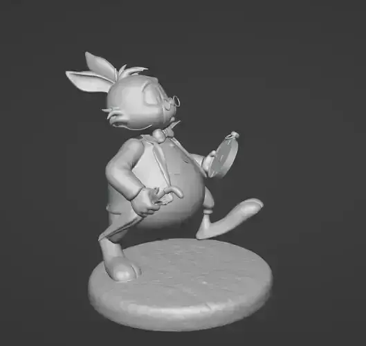 White rabbit from Alice in WonderLand 3D print model