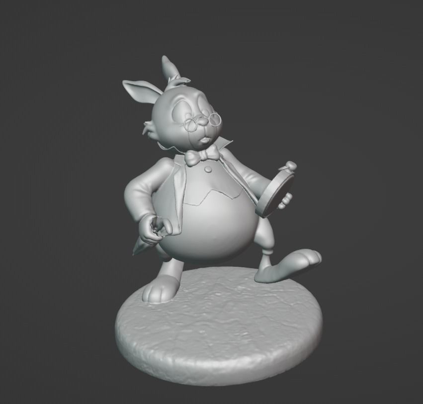 White rabbit from Alice in WonderLand 3D print model_1