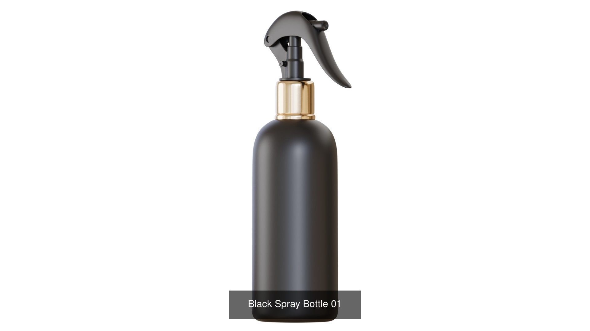 Black Spray Bottles 3D Model Collection_1