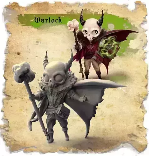 Sugar Warlock 3D Printed Sculpture