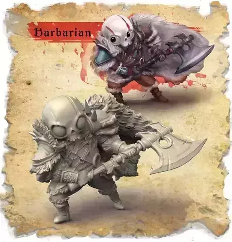 Sugar Barbarian 3D Print Model