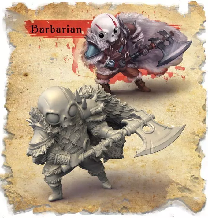 Sugar Barbarian 3D Print Model 3D print model