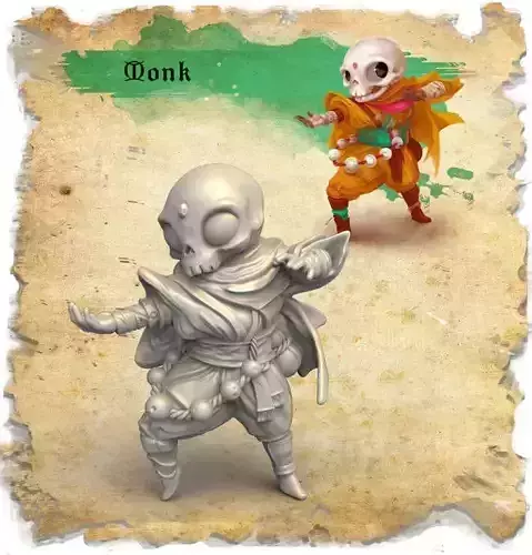 Sugar Monk 3D Printed Sculpture