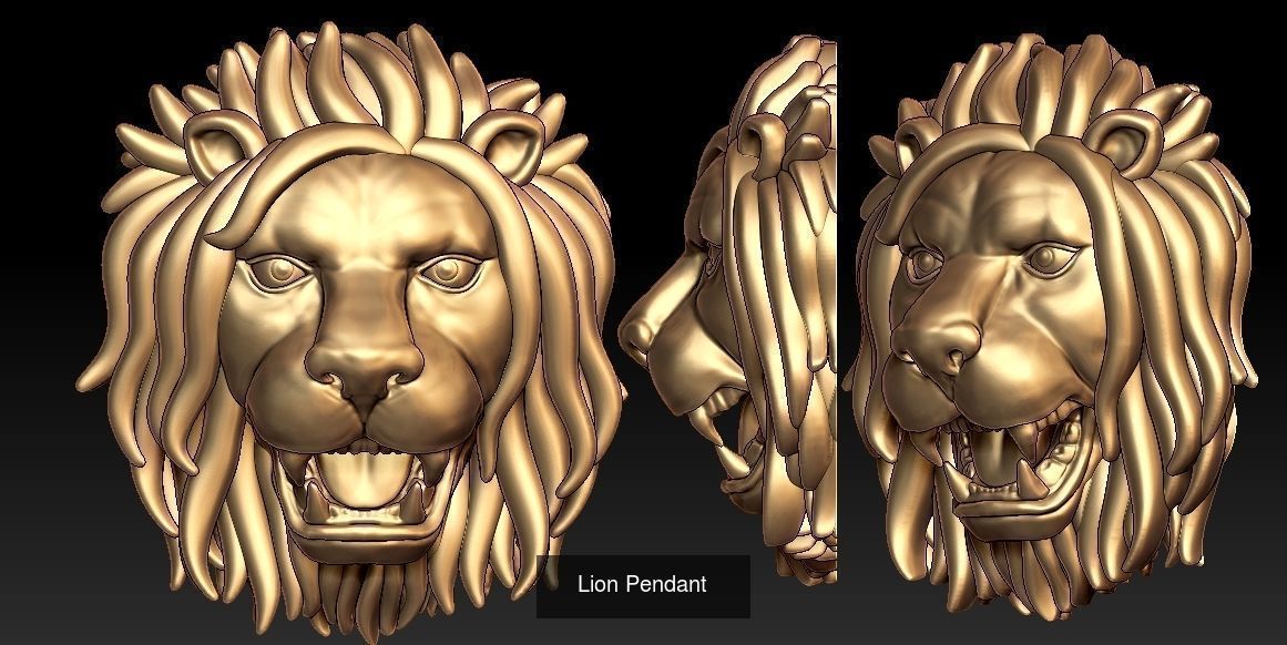 Lion pendant and ring collection  _38