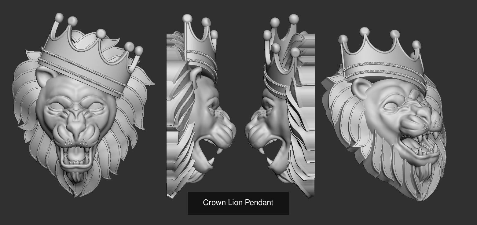 Lion pendant and ring collection  _25