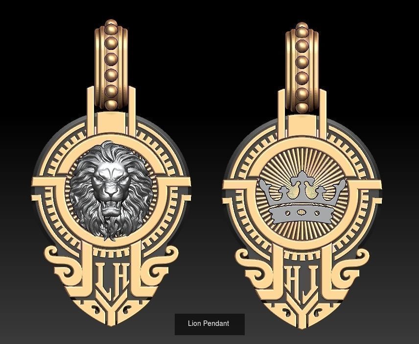 Lion pendant and ring collection  _39