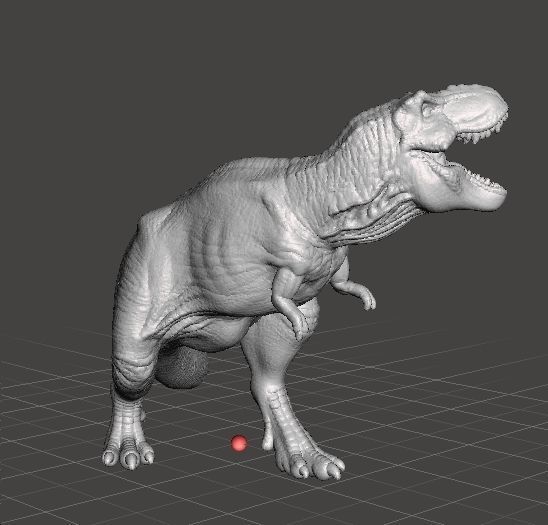 JP T-REX WHEN DINOSAURS RULED THE EARTH FIGURE MODEL ANIMAL RPG 3D print model_3