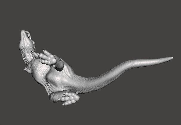 JP T-REX WHEN DINOSAURS RULED THE EARTH FIGURE MODEL ANIMAL RPG 3D print model_5