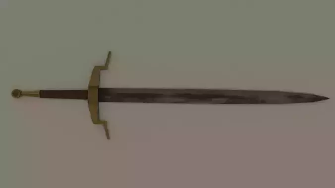 Long Sword Free low-poly 3D model