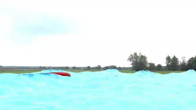 object on ocean 3D model