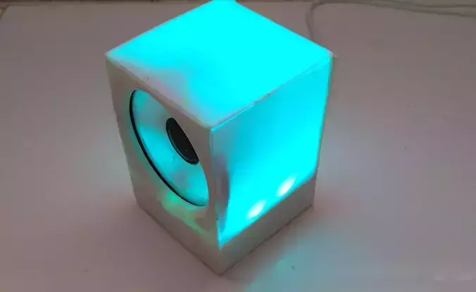 RBG LED lamp and speaker  3D print model