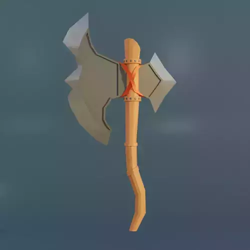 3D Medieval Axe 