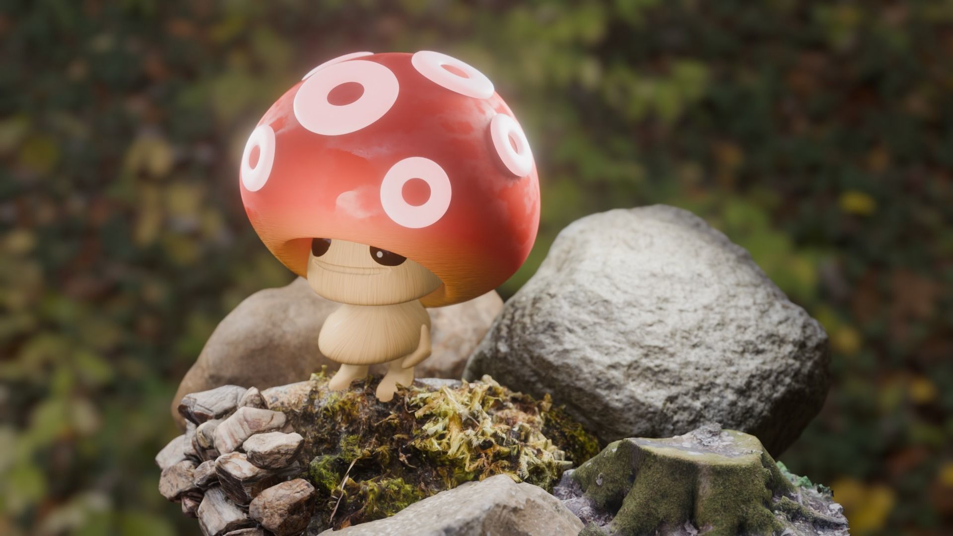 Mushroom 3D model_3
