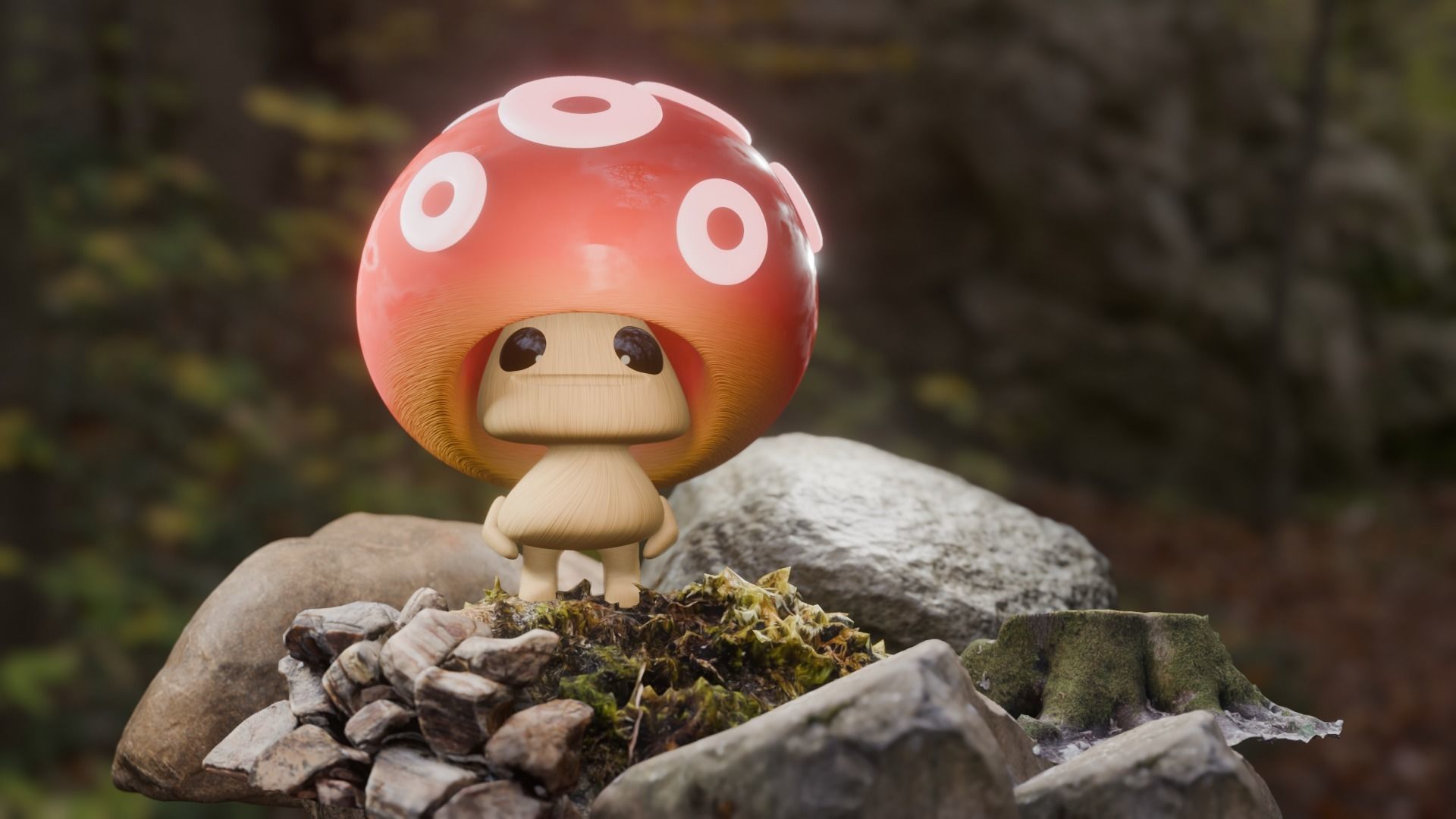 Mushroom 3D model_2