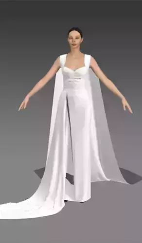 Dress heart neckline 