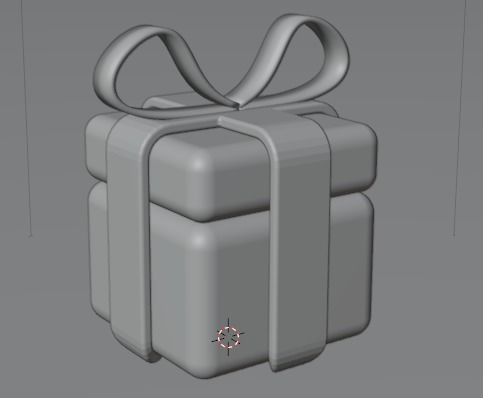 Simple Present Free 3D model_1