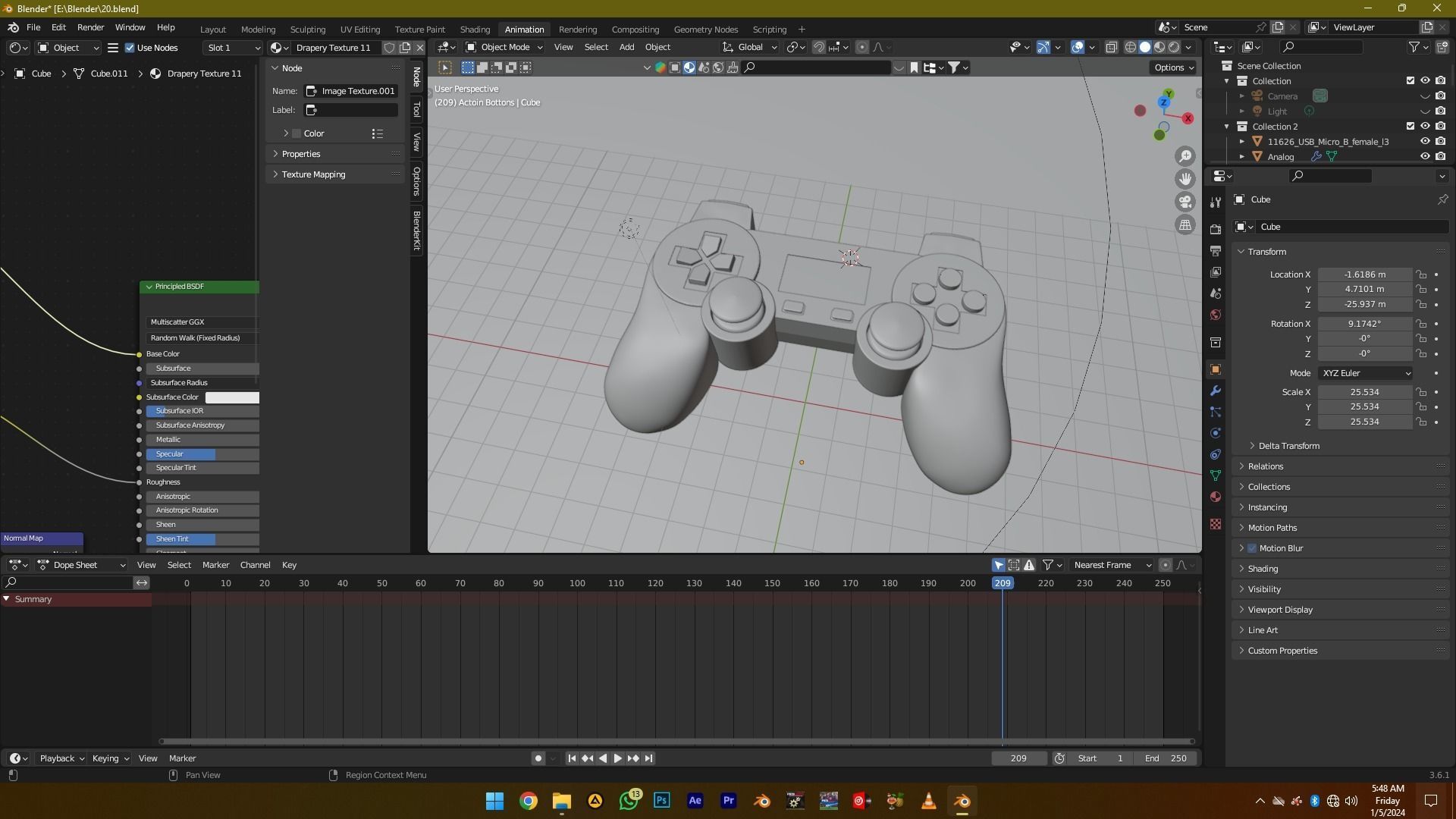 Future Joystick Gamepad 3D model_3