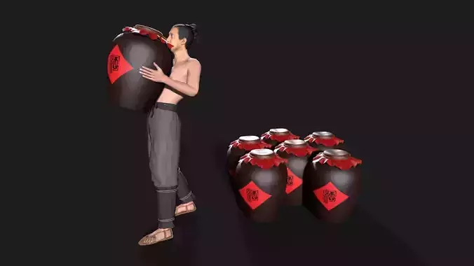 farmer avatar Low-poly 3D model