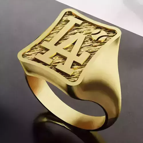 Los Angeles Dodgers Baseball Fans Rings 3D Print Models 3D print model