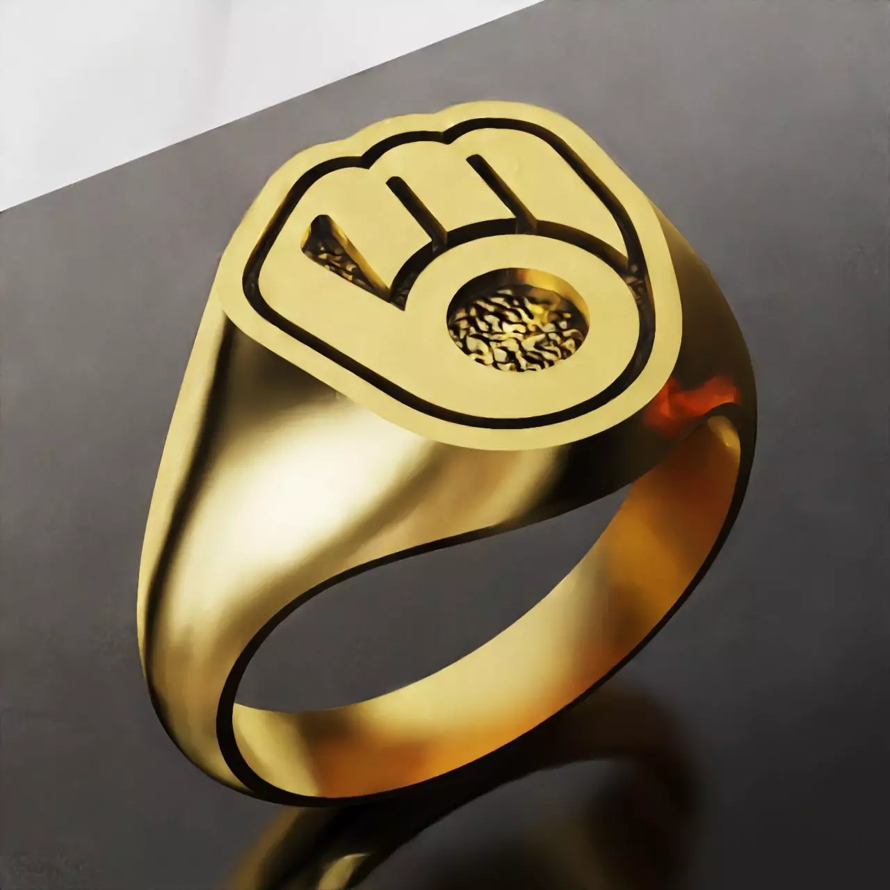 Milwaukee Brewers Baseball Fans Rings 3D Print Models 3D print model