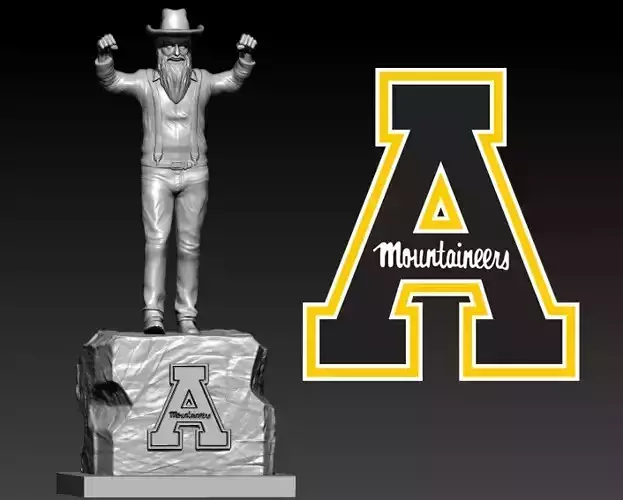 NCAA - APPALACHIAN STATE MOUNTAINEERS FOOTBALL MASCOT STATUE
