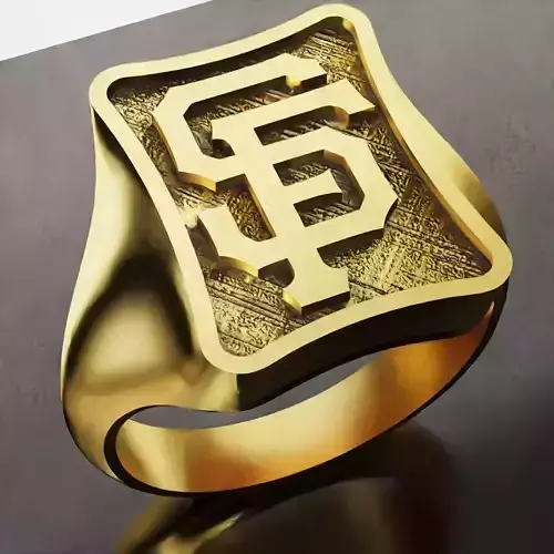 San Francisco Giants Baseball Fans Rings 3D Print Models