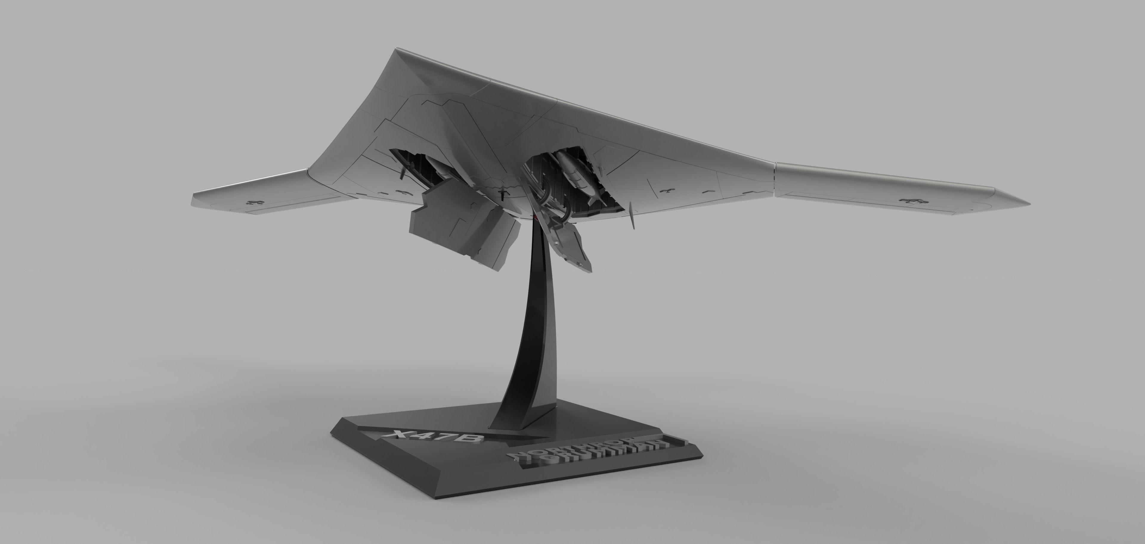 NORTHROP GRUMMAN X-47B DRONE HIGH QUALITY 3D PRINT MODEL 3D print model_18