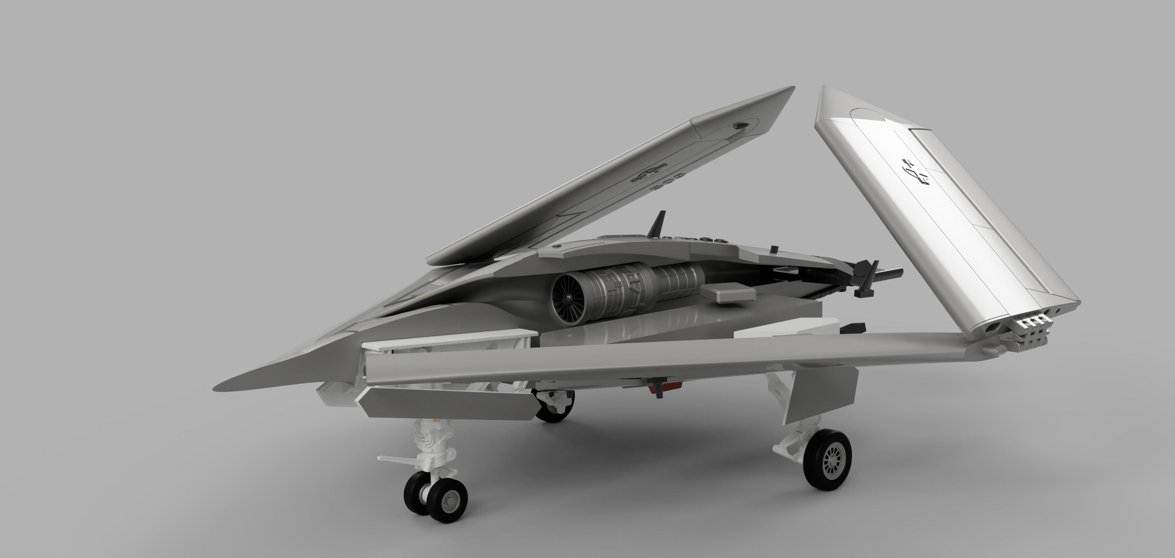 NORTHROP GRUMMAN X-47B DRONE HIGH QUALITY 3D PRINT MODEL 3D print model_15