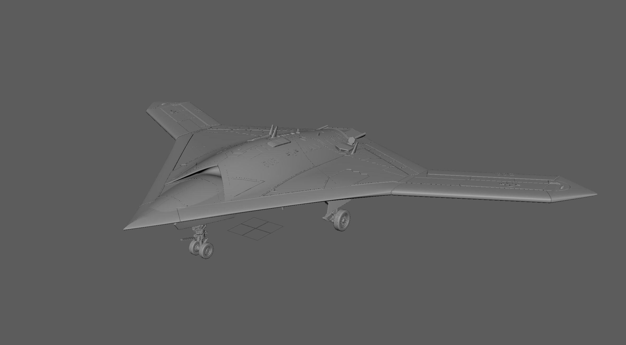 NORTHROP GRUMMAN X-47B DRONE HIGH QUALITY 3D PRINT MODEL 3D print model_19