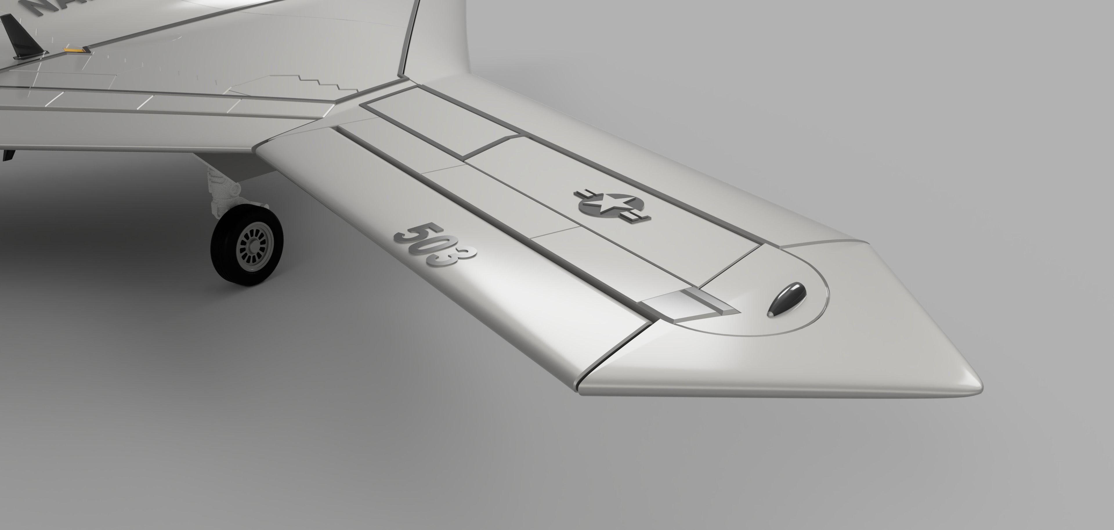 NORTHROP GRUMMAN X-47B DRONE HIGH QUALITY 3D PRINT MODEL 3D print model_16